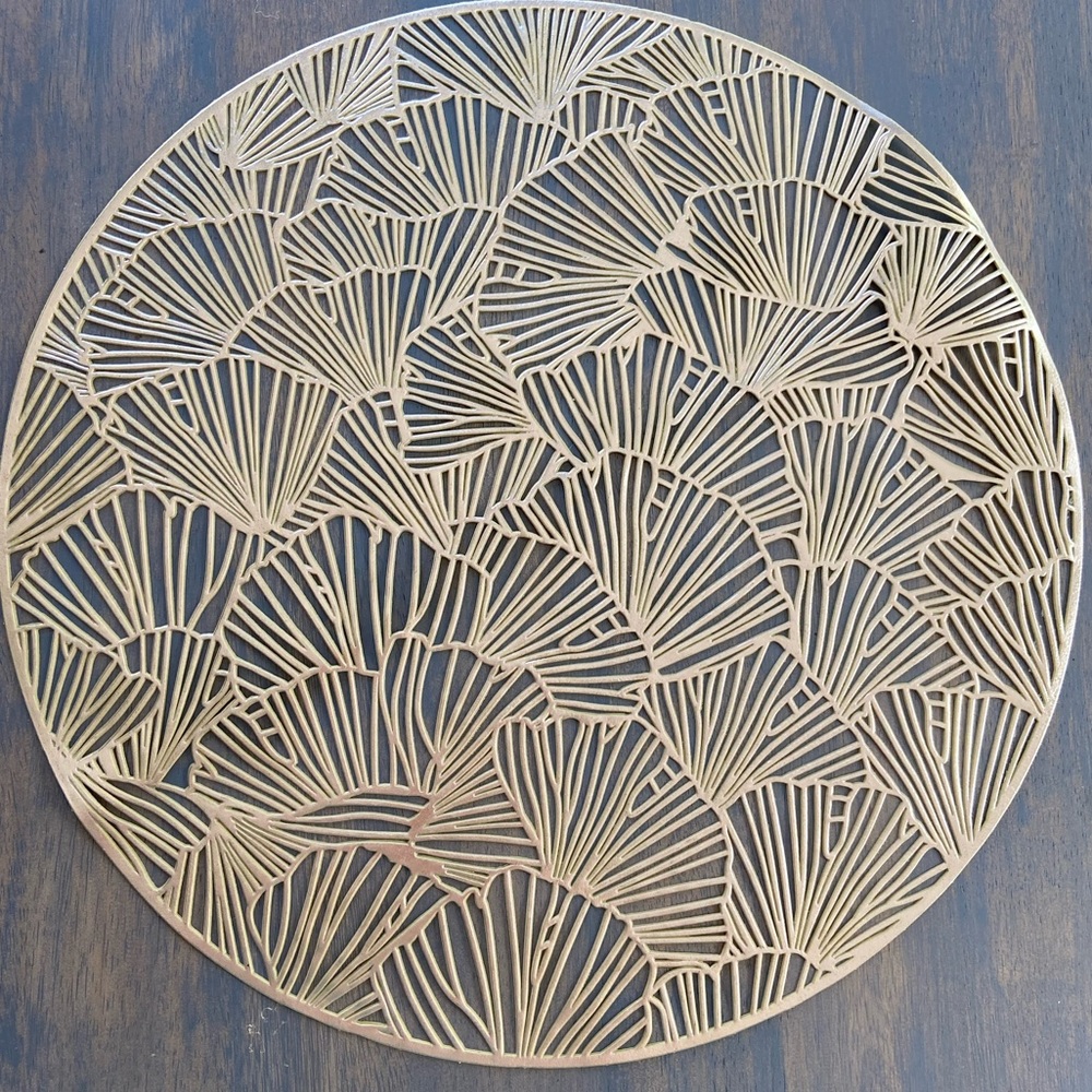 Art Deco style gold placemats
